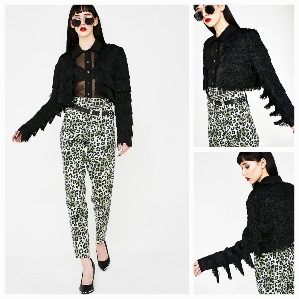 Vintage 80s Fringe Jacket | Medium